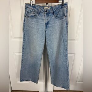 Levi's Premium Women's Low Loose Relaxed Straight Jeans Blue 30×30